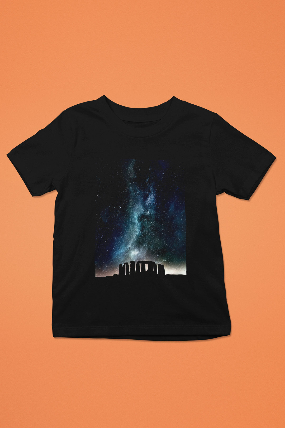 Stonehenge Siyah Unisex Çocuk Tişört