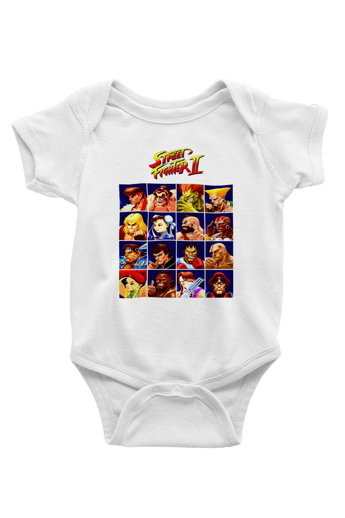 Street Fighter Beyaz Bebek Body - Zıbın