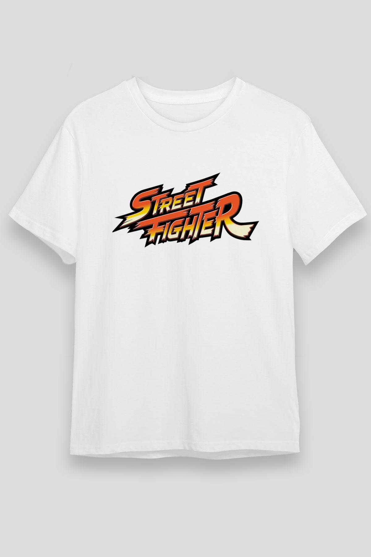 Street Fighter Beyaz Unisex Tişört T-Shirt