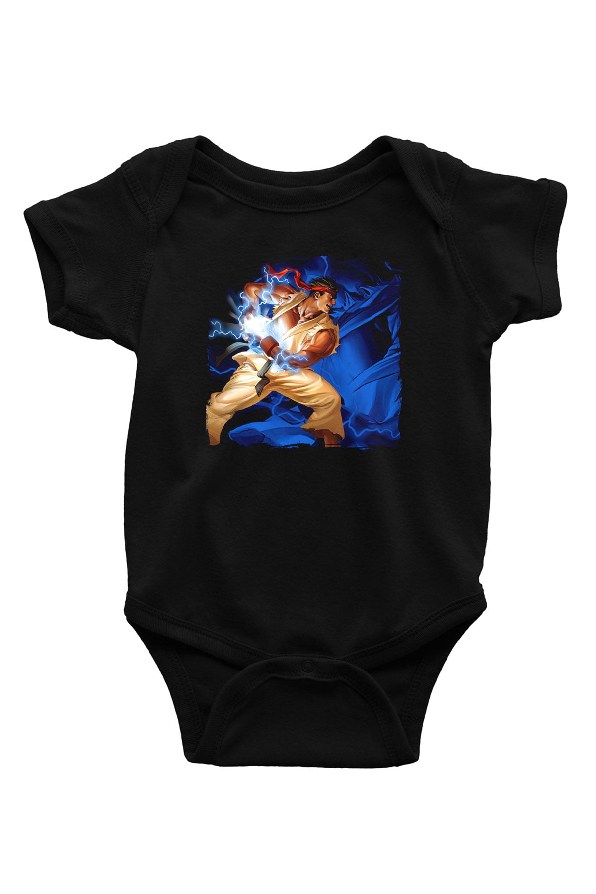 Street Fighter Siyah Bebek Body - Zıbın