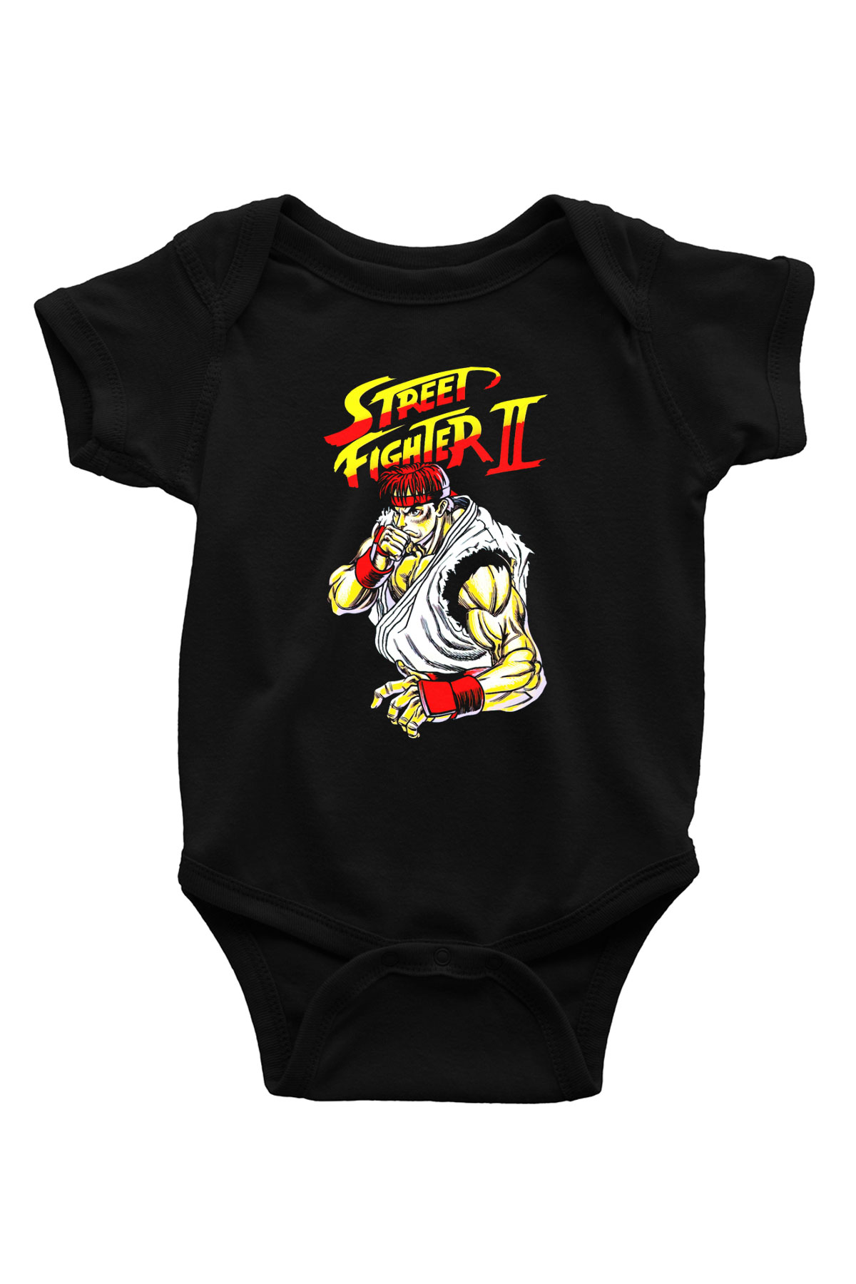 Street Fighter Siyah Bebek Body - Zıbın