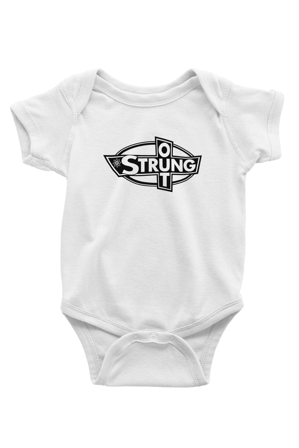 Strung Out Baskılı Beyaz Unisex Bebek Body - Zıbın