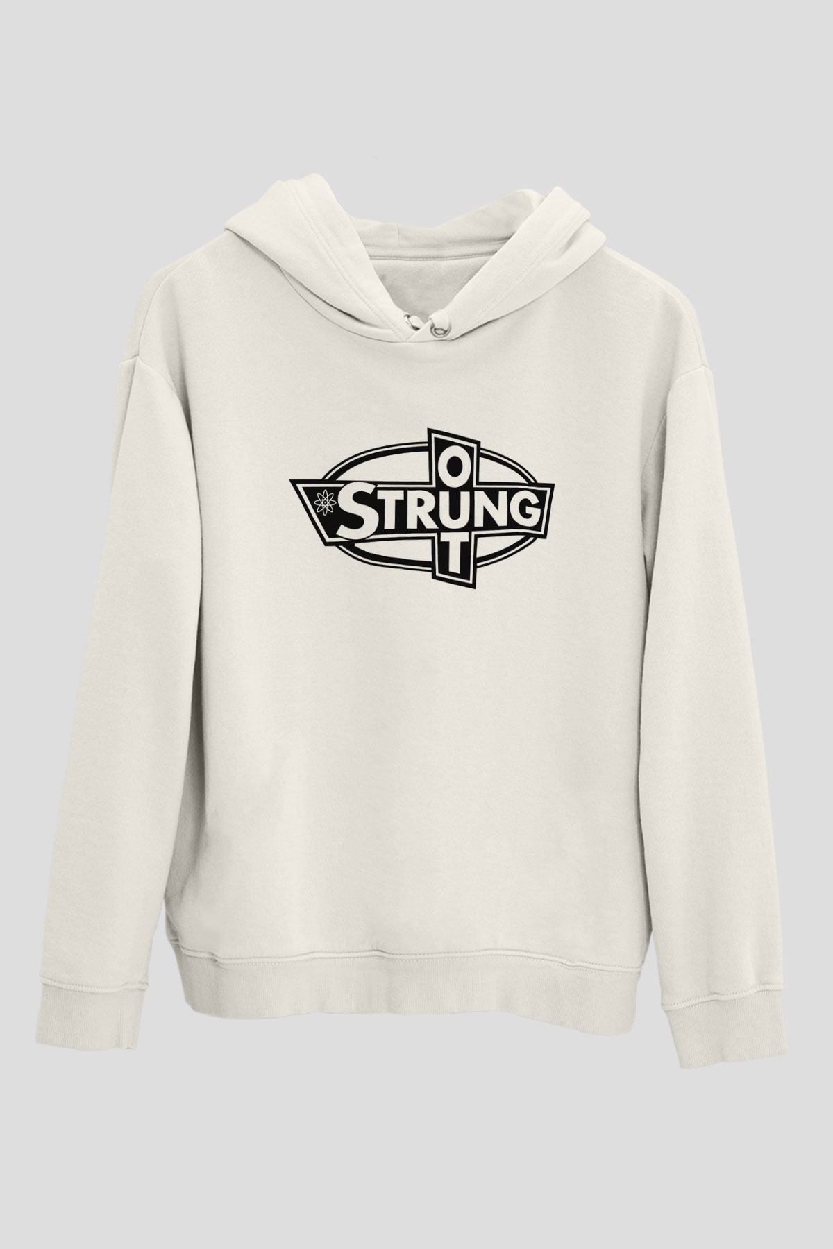Strung Out Beyaz Unisex Kapşonlu Sweatshirt