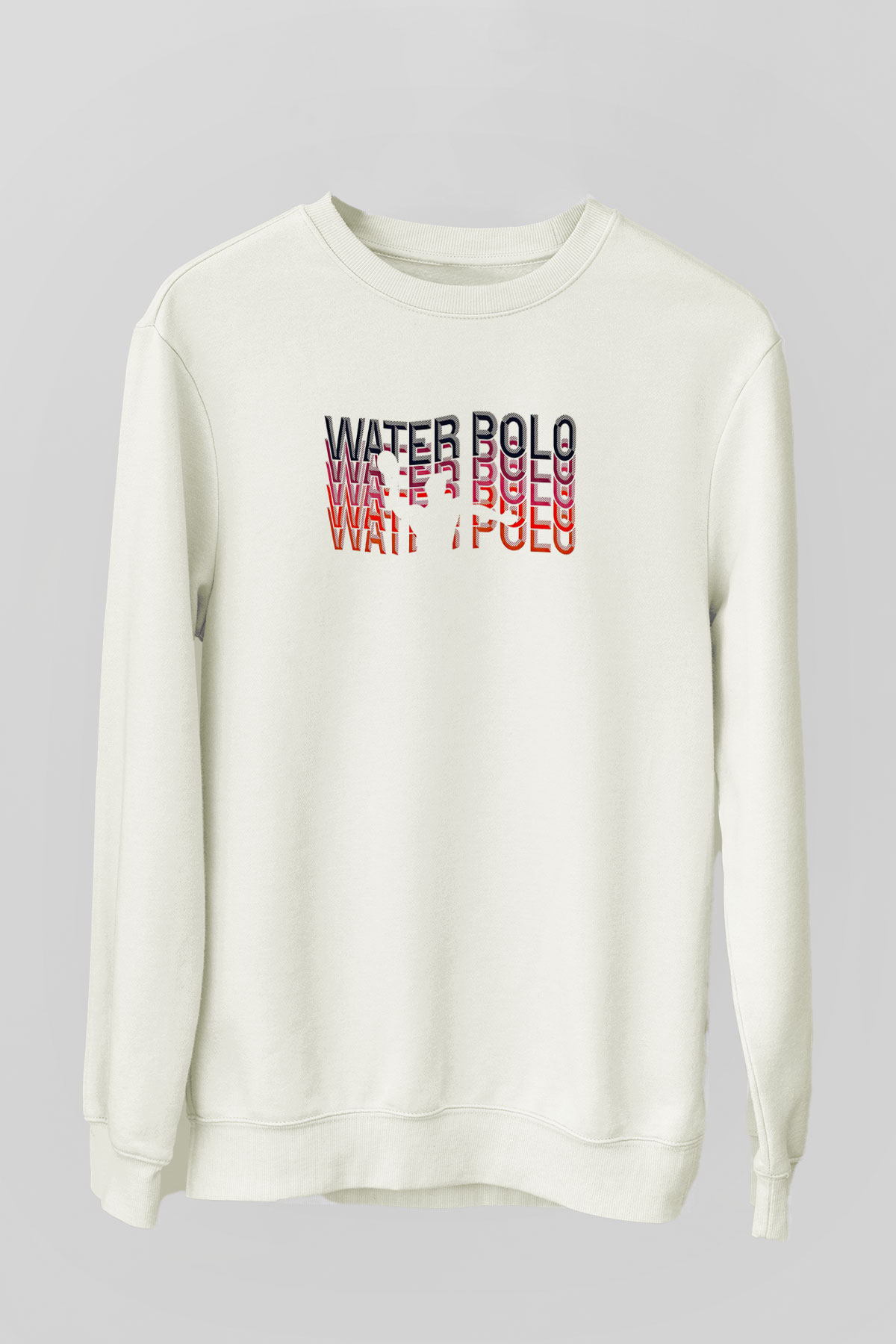 Su Topu Baskılı Unisex Ekru Sweatshirt