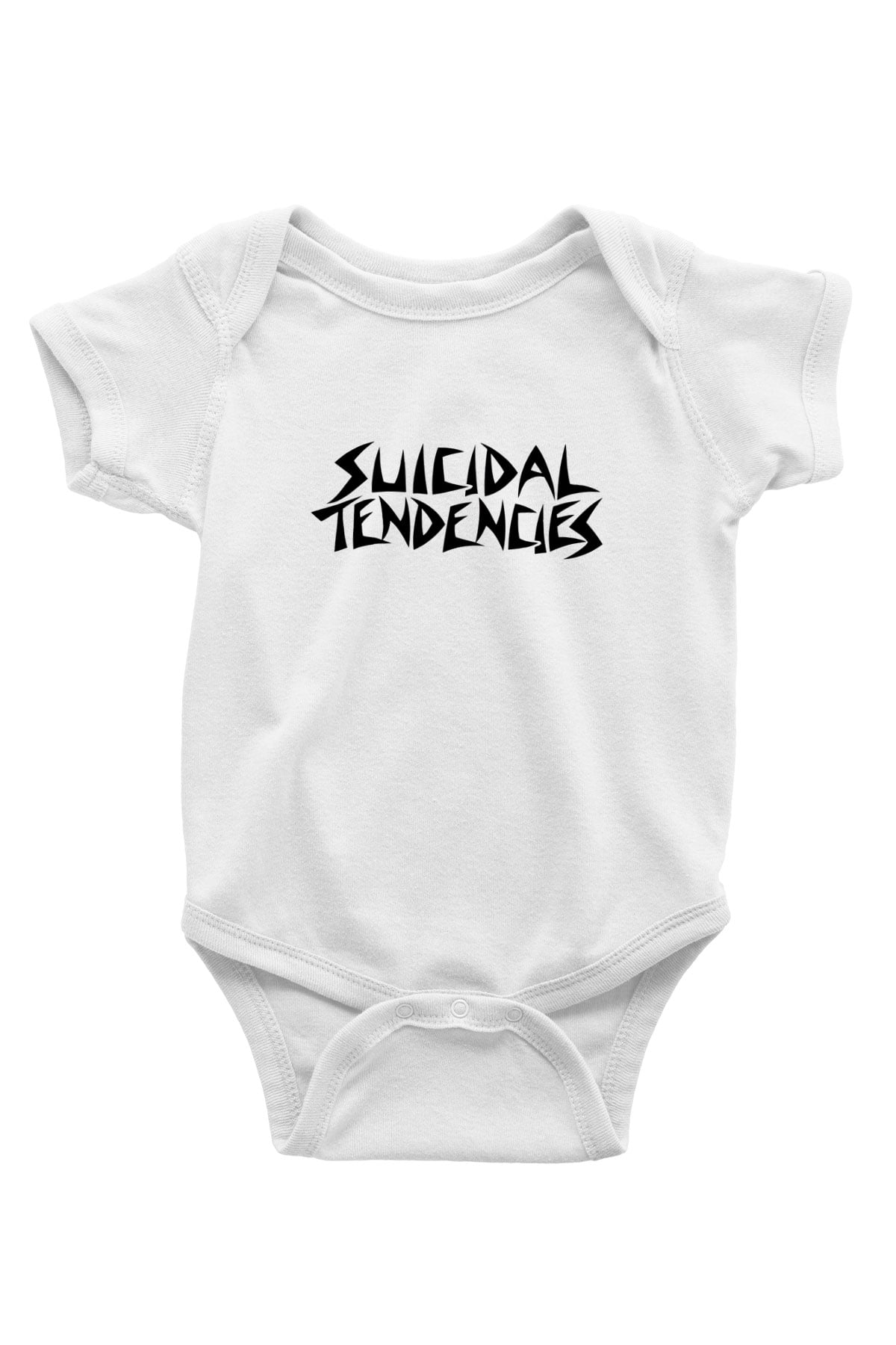 Suicidal Tendencies Baskılı Beyaz Unisex Bebek Body - Zıbın