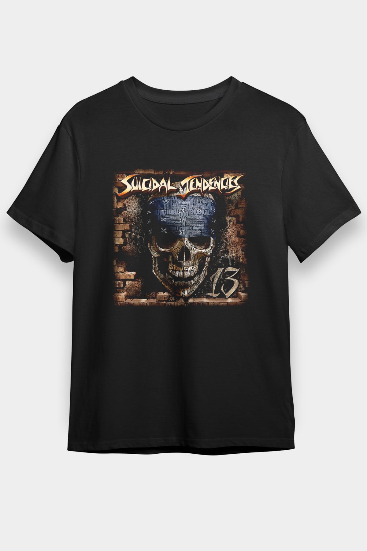 Suicidal Tendencies Siyah Unisex Tişört T-Shirt - Tişört Fabrikası