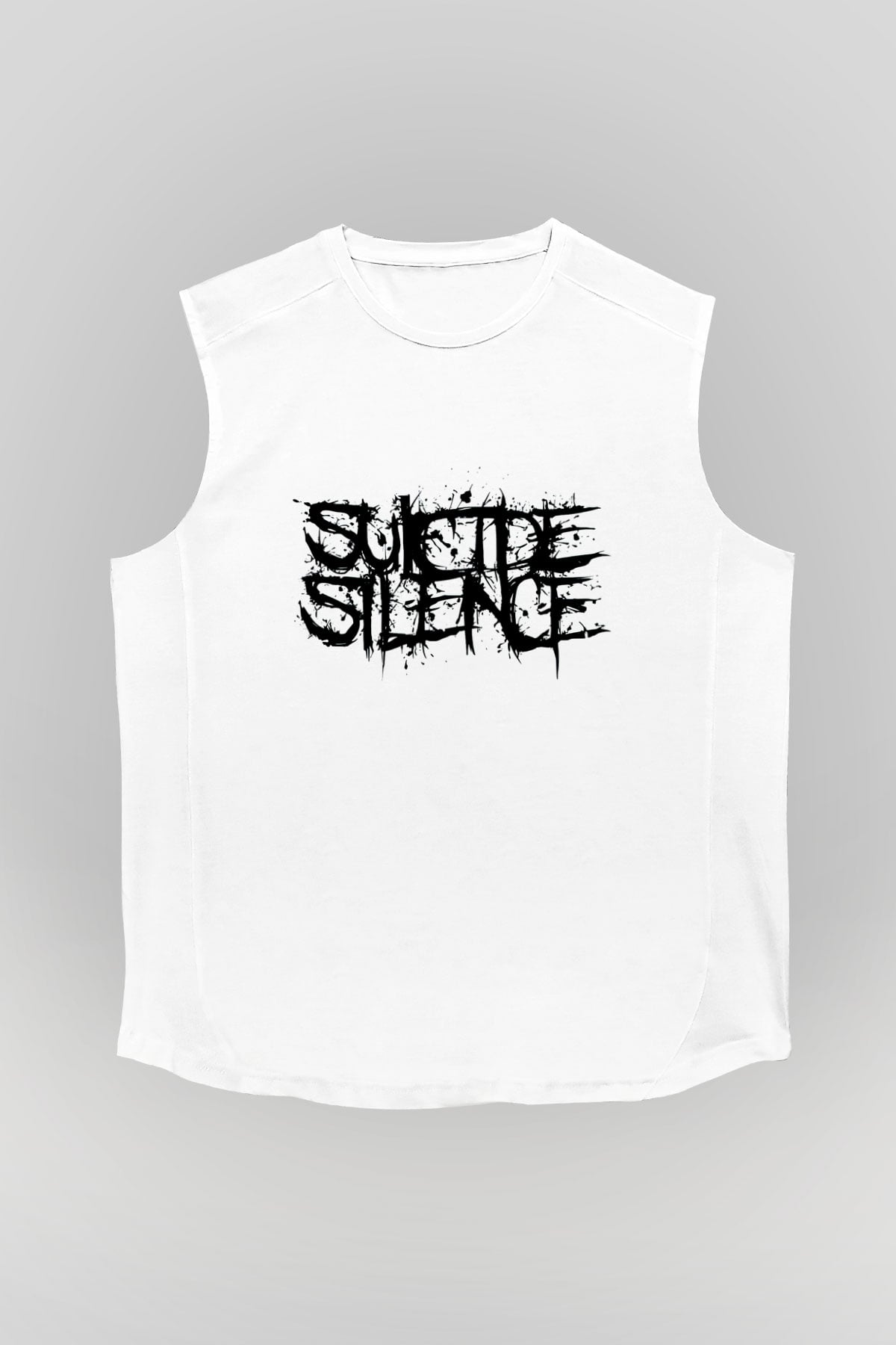 Suicide Silence Beyaz Unisex Kolsuz Tişört
