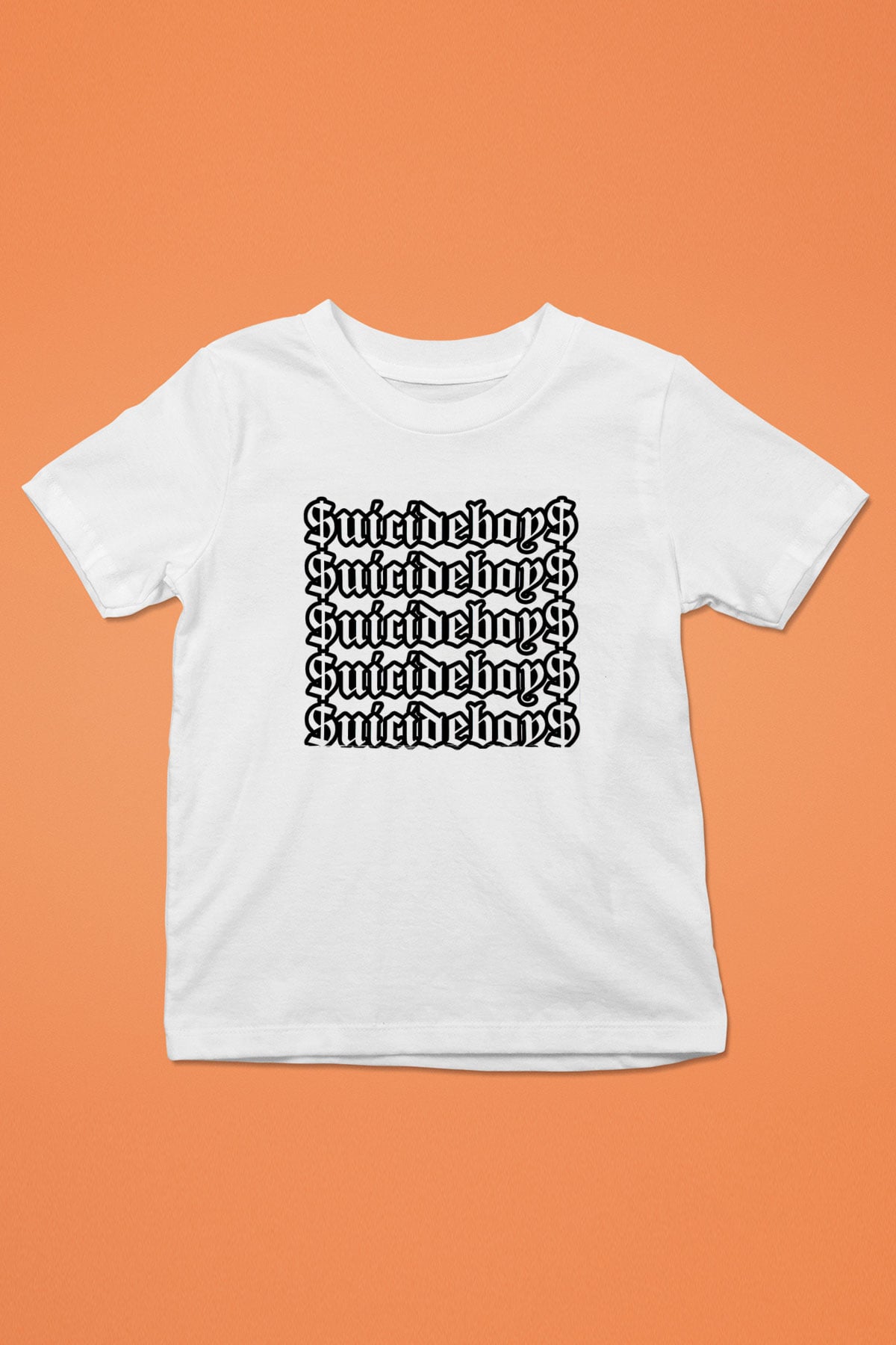 Suicideboys - $uicideboy$ Baskılı Beyaz Unisex Beyaz Çocuk Tişört - Tshirt