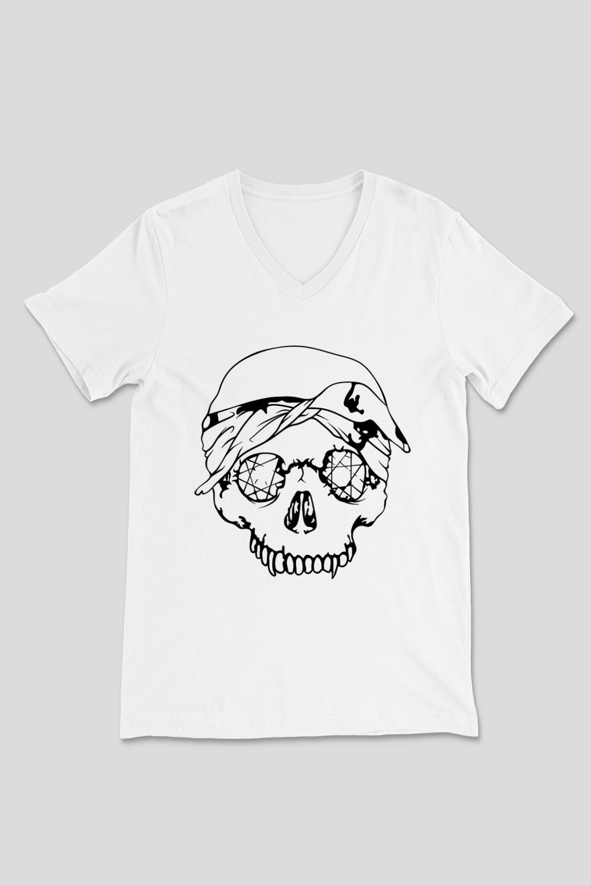 Suicideboys - $uicideboy$ Baskılı Beyaz Unisex V Yaka Tişört - Tshirt