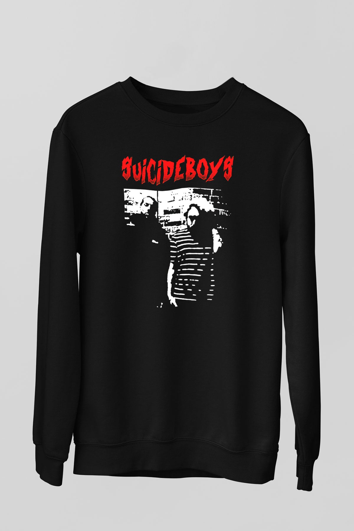 Suicideboys - $uicideboy$ Baskılı Unisex Siyah Sweatshirt