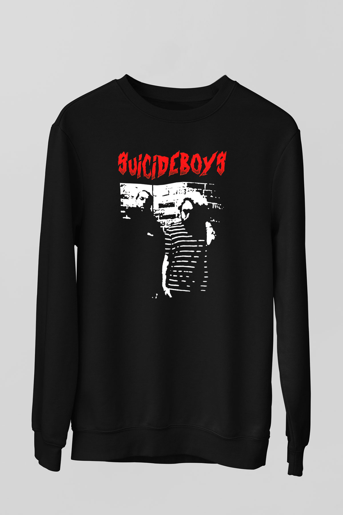 Suicideboys - $uicideboy$ Baskılı Unisex Siyah Sweatshirt