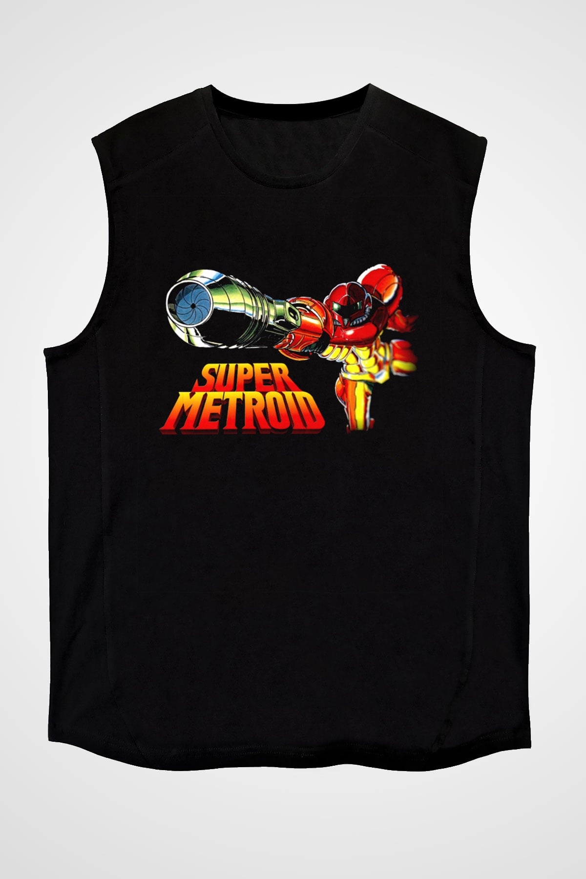 Super Metroid Cartridge Art Siyah Unisex  Kolsuz Tişört