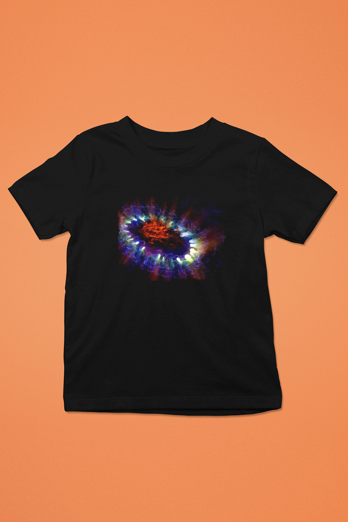 Süpernova Siyah Unisex Çocuk Tişört