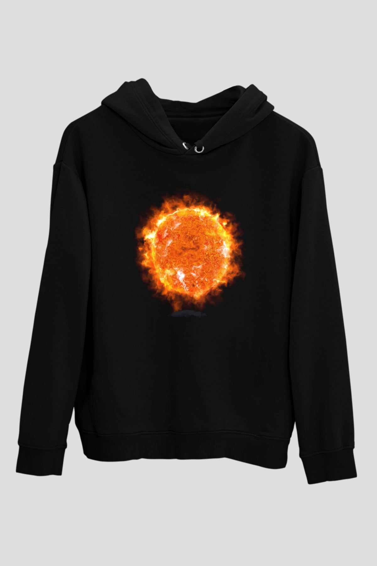 Süpernova Siyah Unisex Hoodie