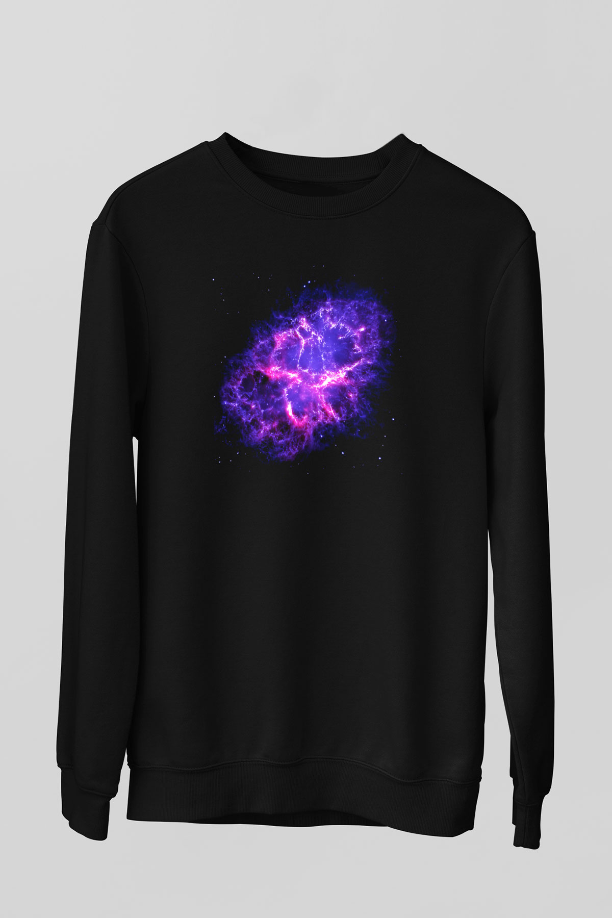 Süpernova Siyah Unisex Sweatshirt