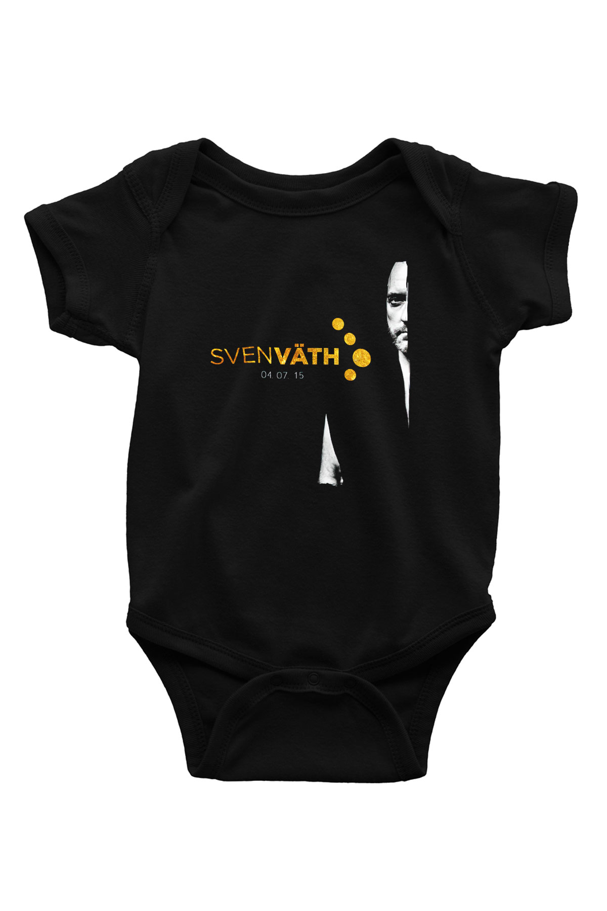 Sven Vath Siyah Bebek Body - Zıbın