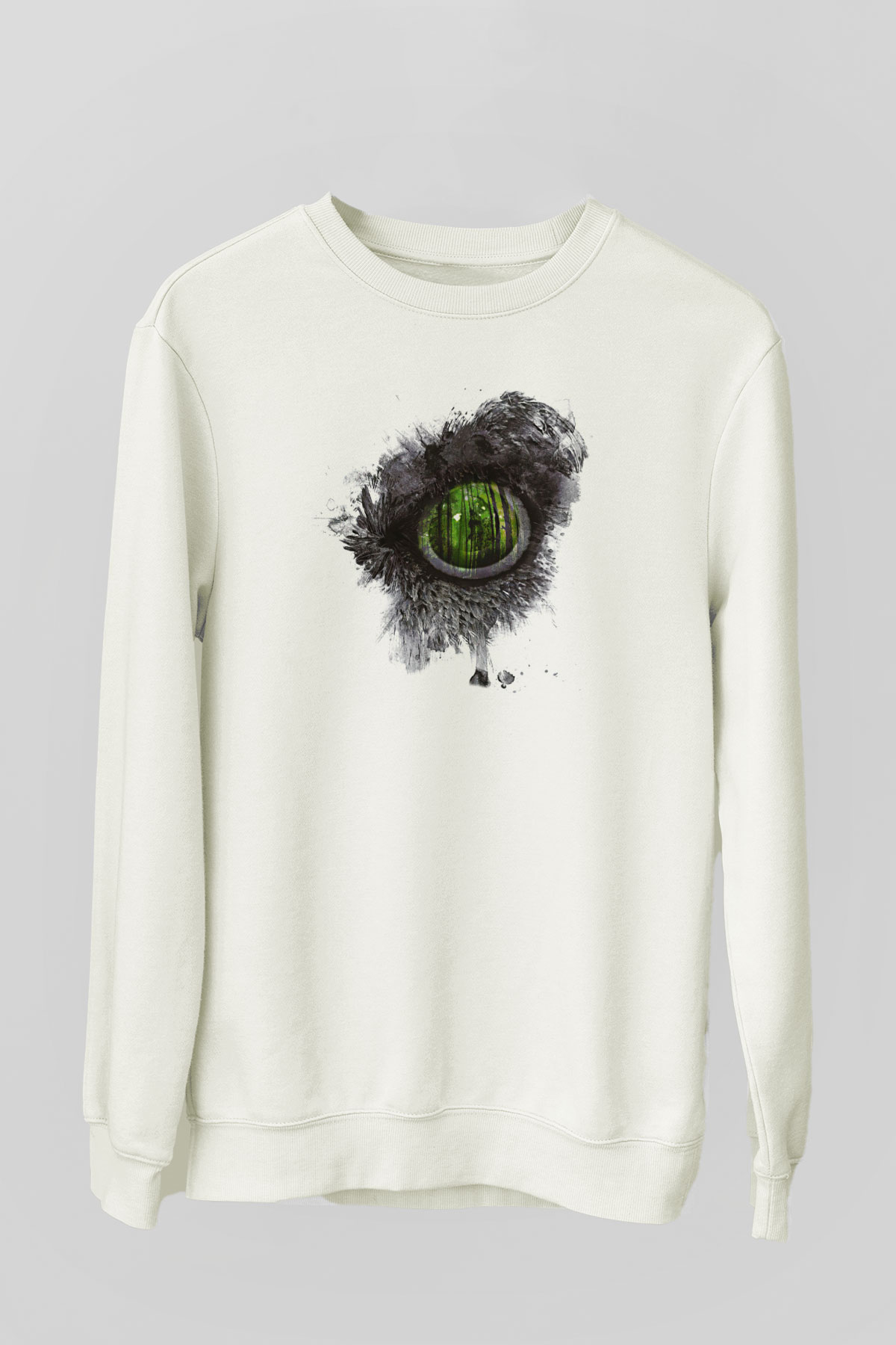 Swallow The Sun Baskılı Beyaz Unisex Sweatshirt