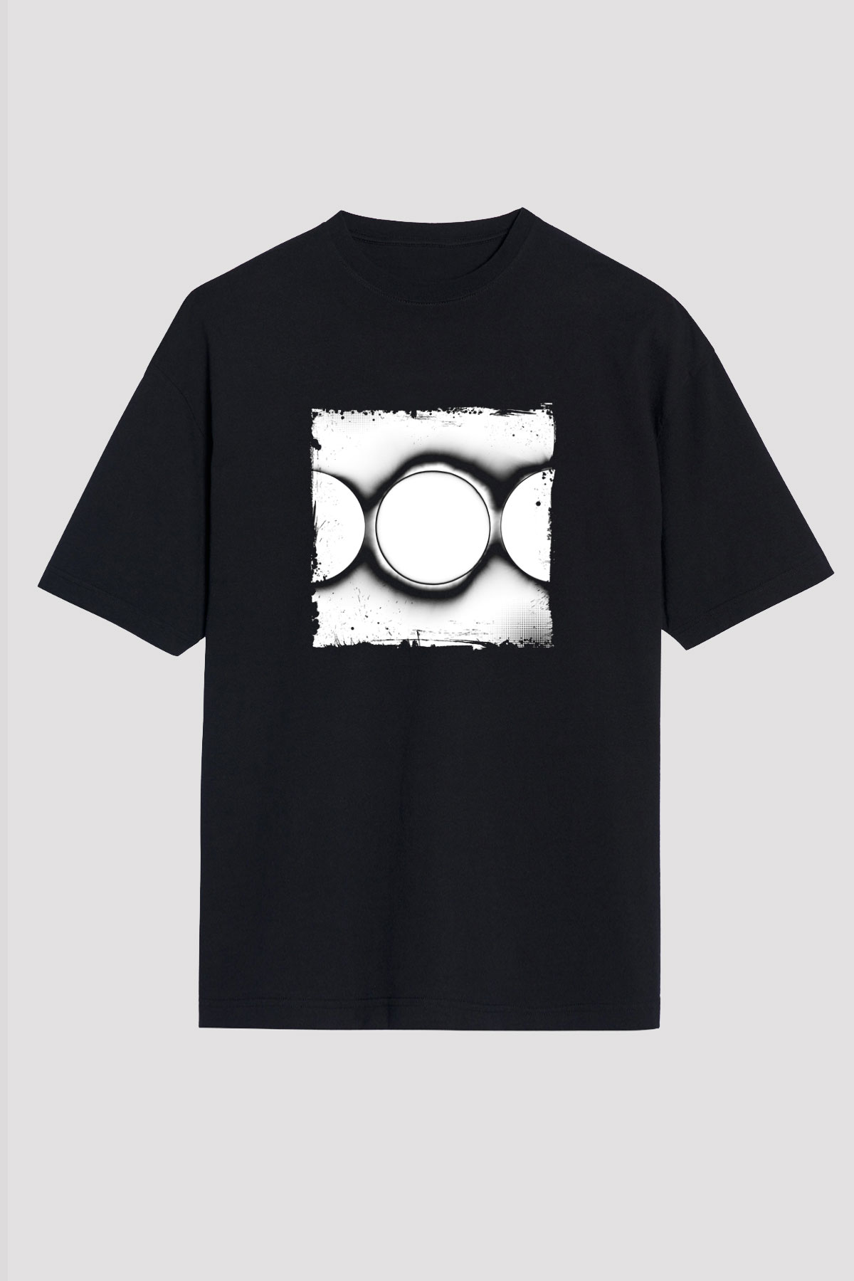Swedish House Mafia Baskılı Unisex Oversize Siyah Tişört