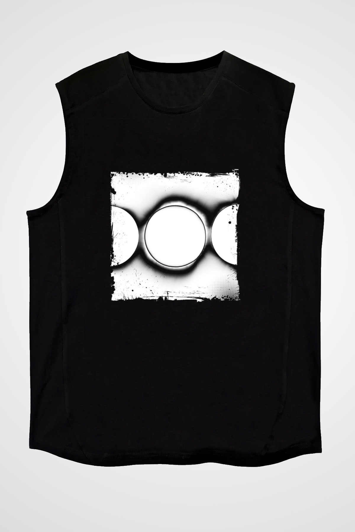 Swedish House Mafia Baskılı Unisex Siyah Kolsuz Tişört