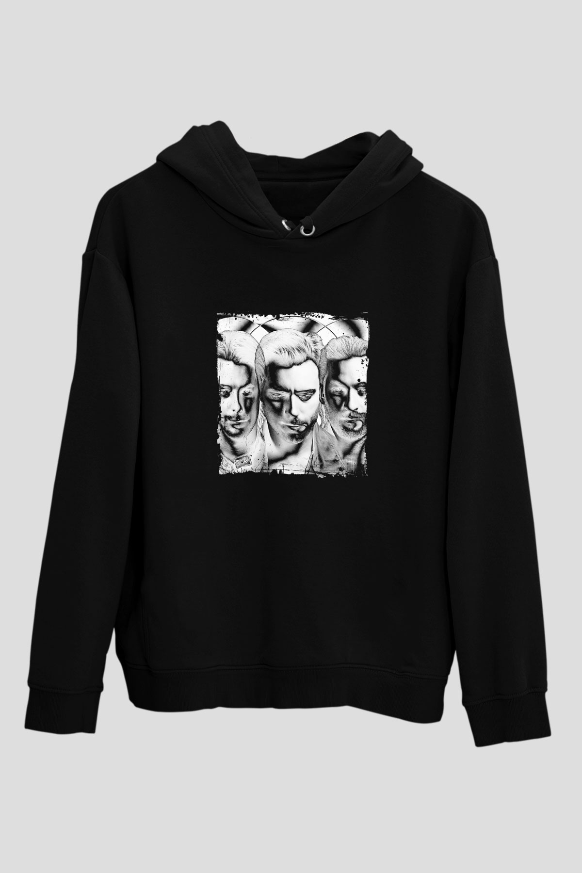 Swedish House Mafia Baskılı Unisex Siyah Hoodie