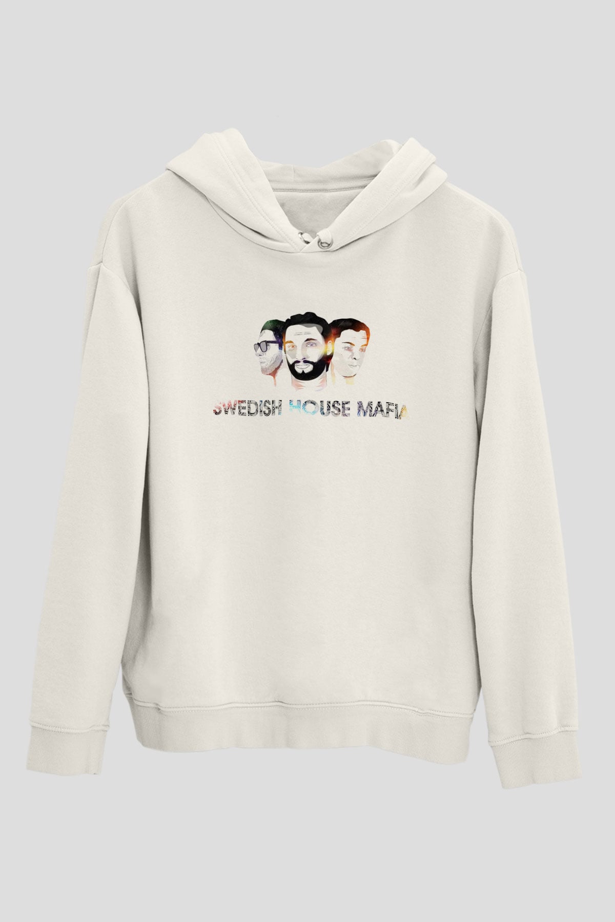 Swedish House Mafia Beyaz Unisex Kapüşonlu Sweatshirt