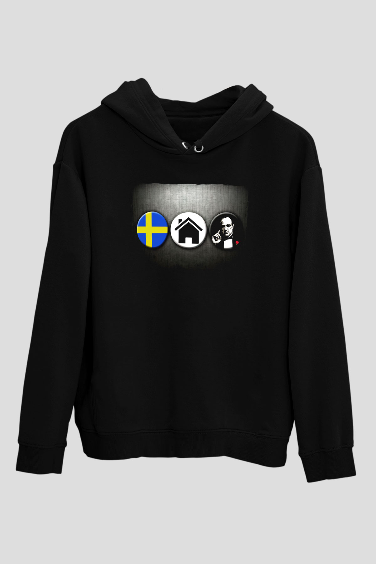 Swedish House Mafia Siyah Unisex Kapüşonlu Sweatshirt