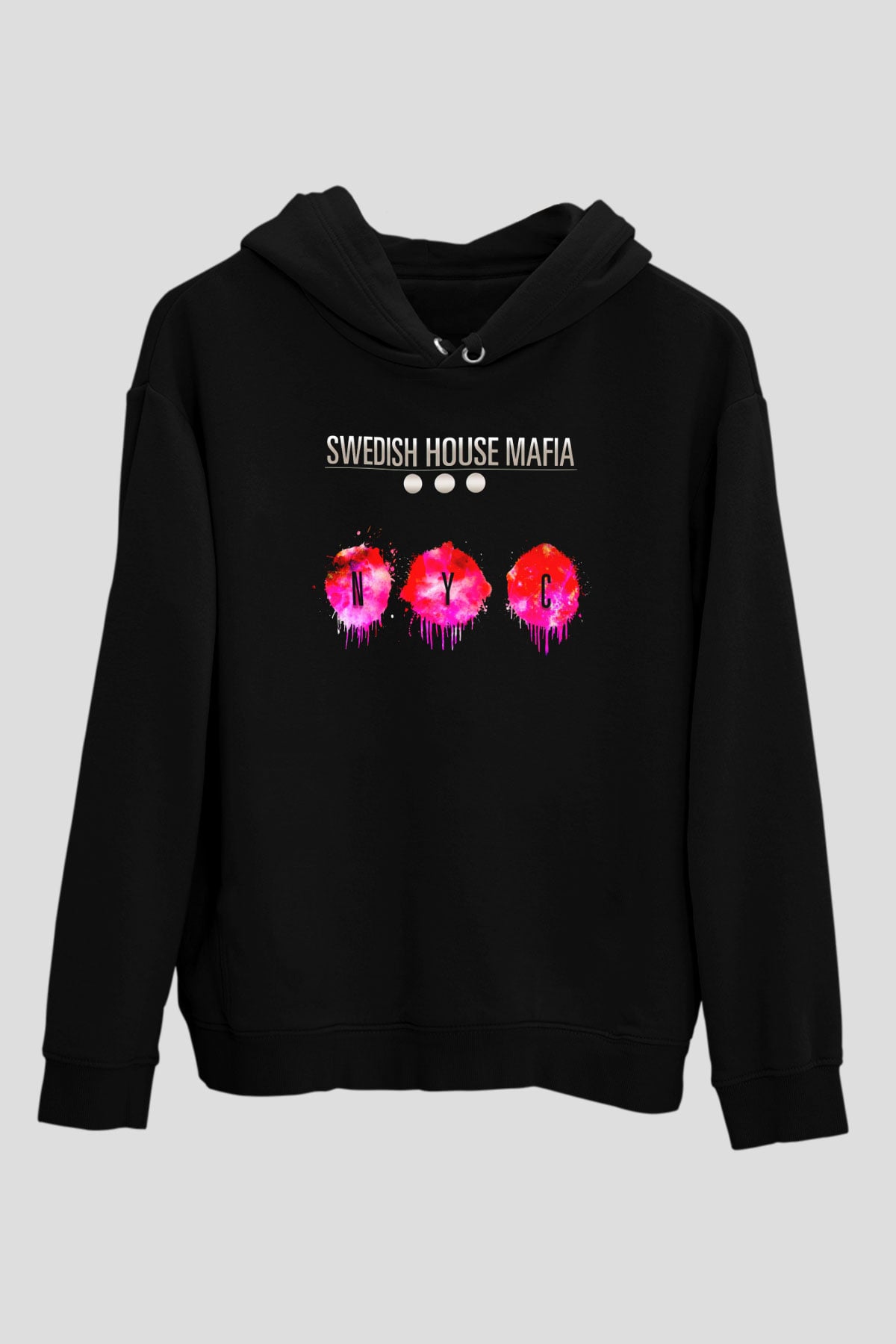 Swedish House Mafia Siyah Unisex Kapüşonlu Sweatshirt