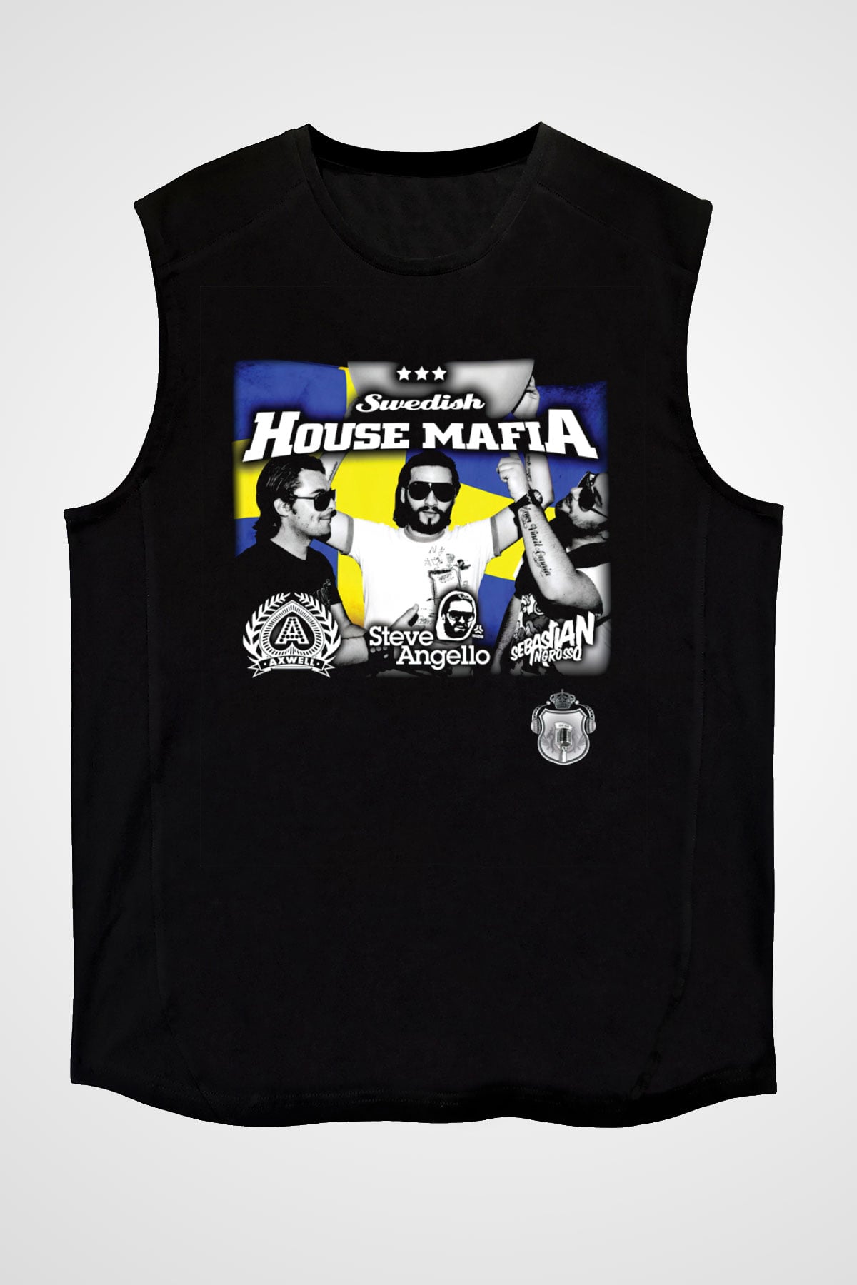 Swedish House Mafia Siyah Unisex Kolsuz Tişört