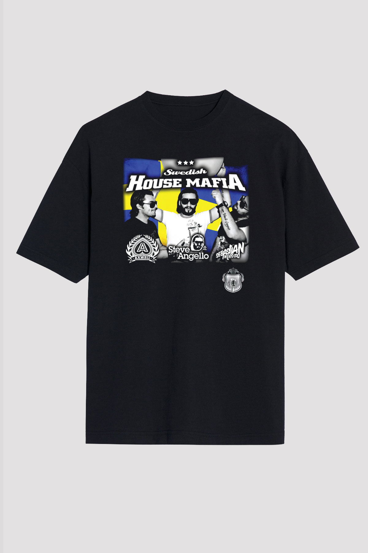 Swedish House Mafia Siyah Unisex Oversize Tişört T-Shirt