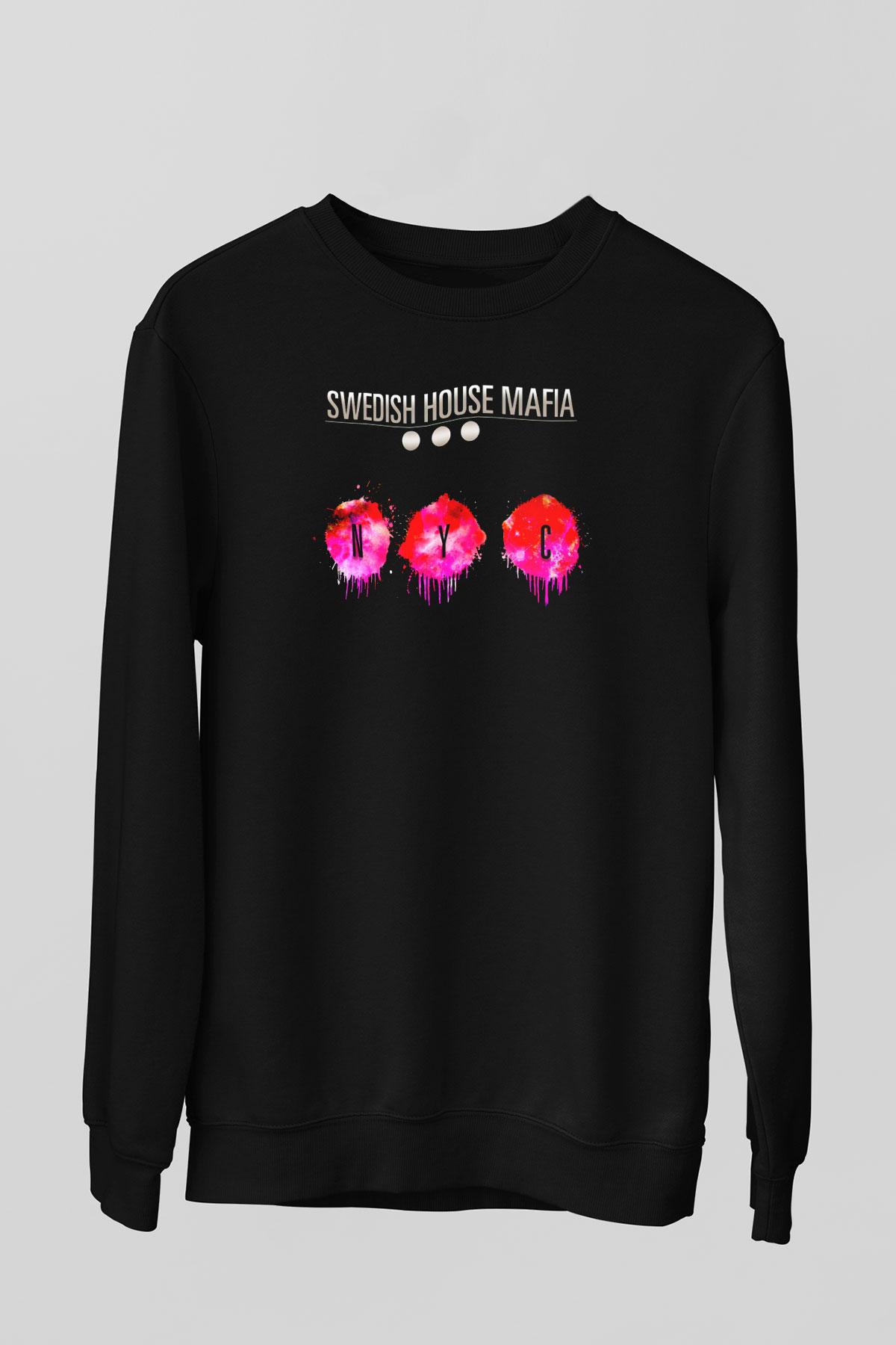 Swedish House Mafia Siyah Unisex Sweatshirt