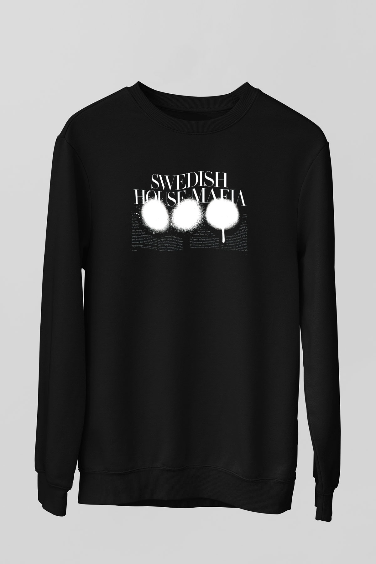 Swedish House Mafia Siyah Unisex Sweatshirt