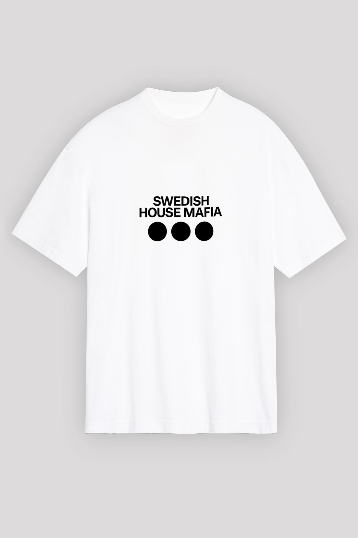 Swedish House MafiaBaskılı Beyaz Tişört