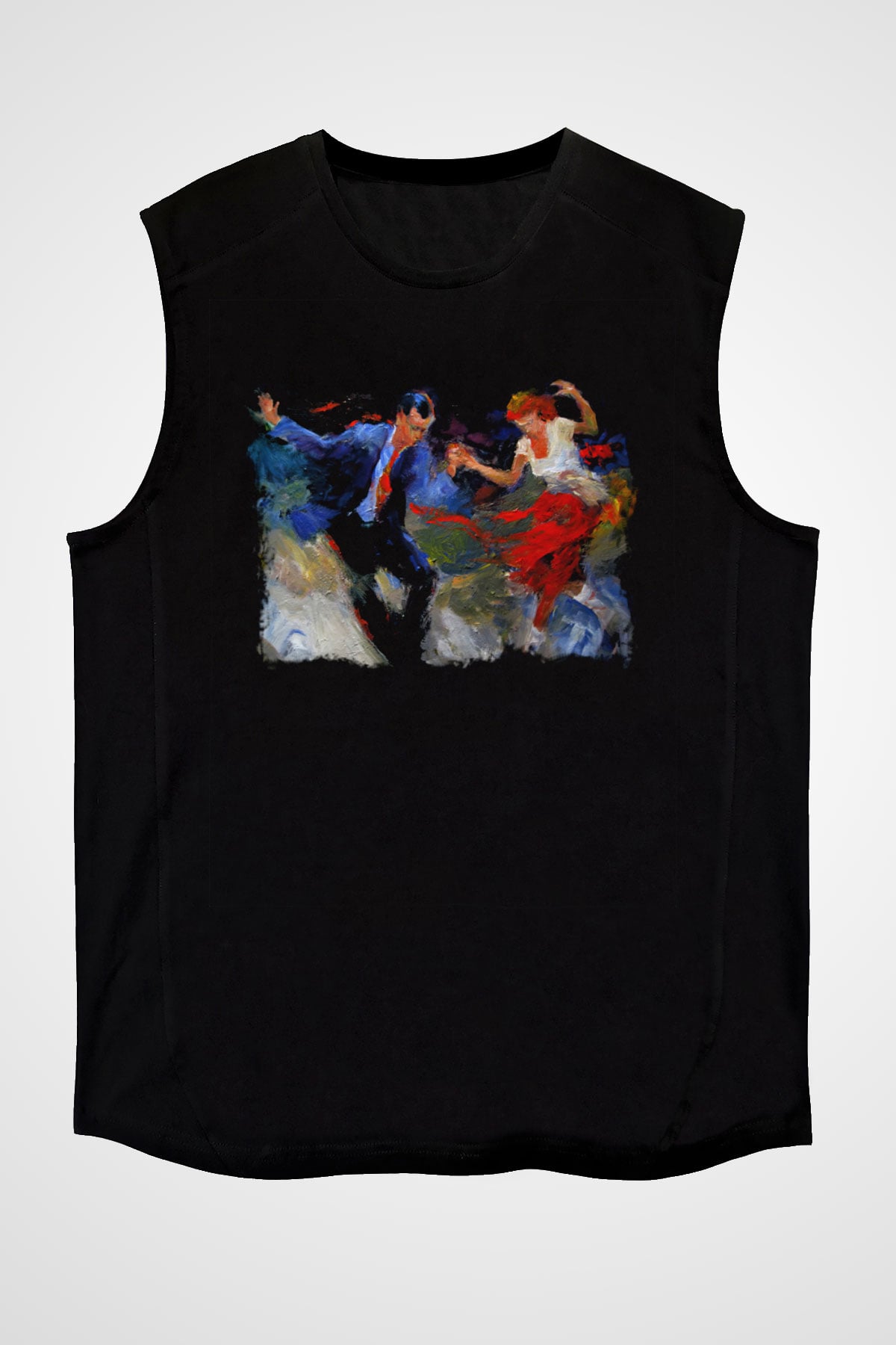 Swing Siyah Unisex Kolsuz Tişört