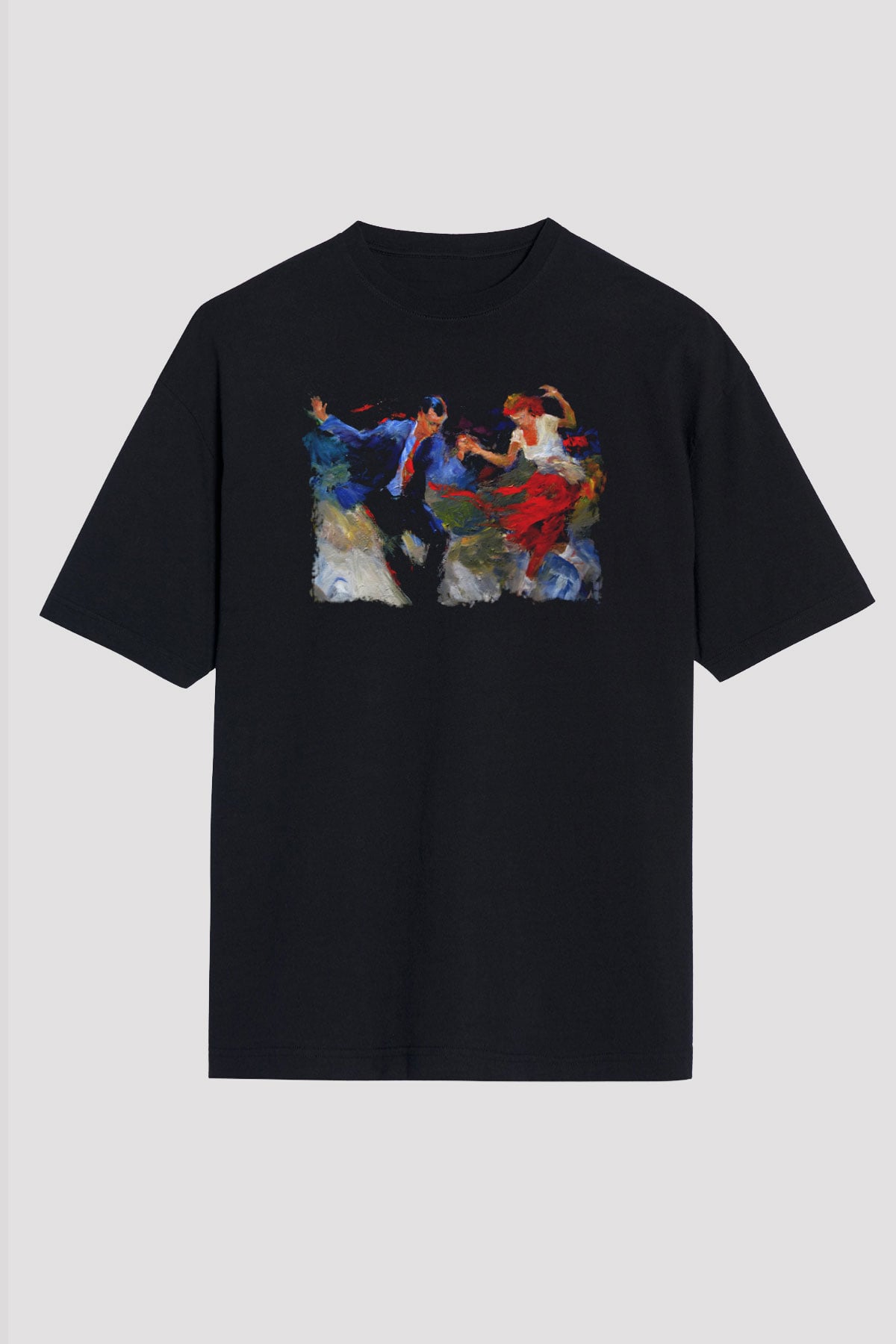 Swing Siyah Unisex Oversize Tişört T-Shirt