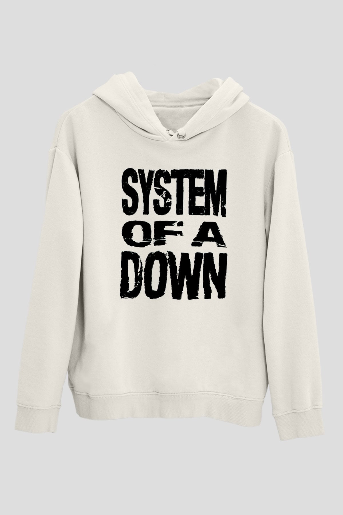 System of a Down Beyaz Unisex Hoodie