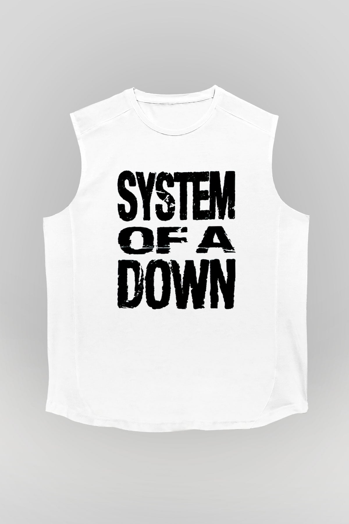 System of a Down Beyaz Unisex Kolsuz Tişört