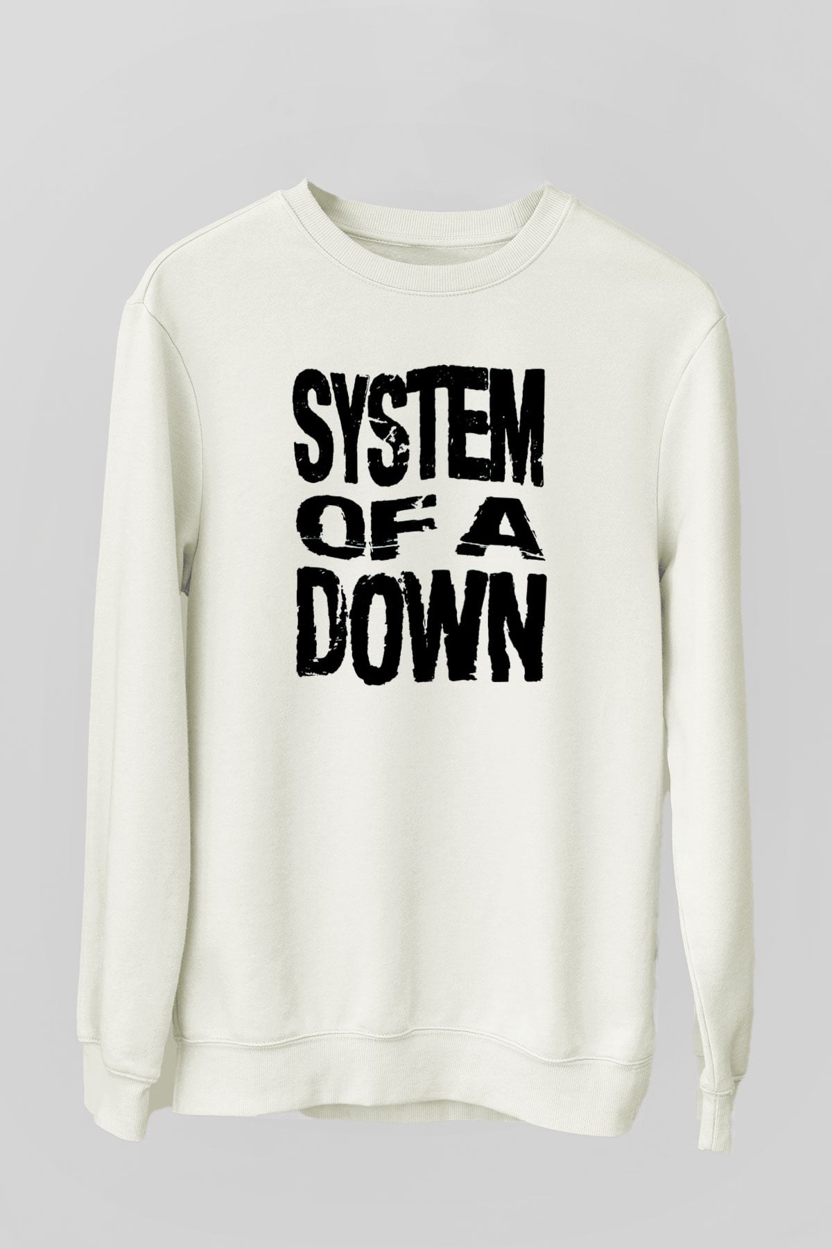 System of a Down Beyaz Unisex Sweatshirt