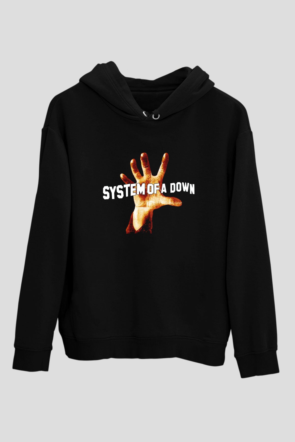 System of a Down Siyah Unisex Kapşonlu Sweatshirt