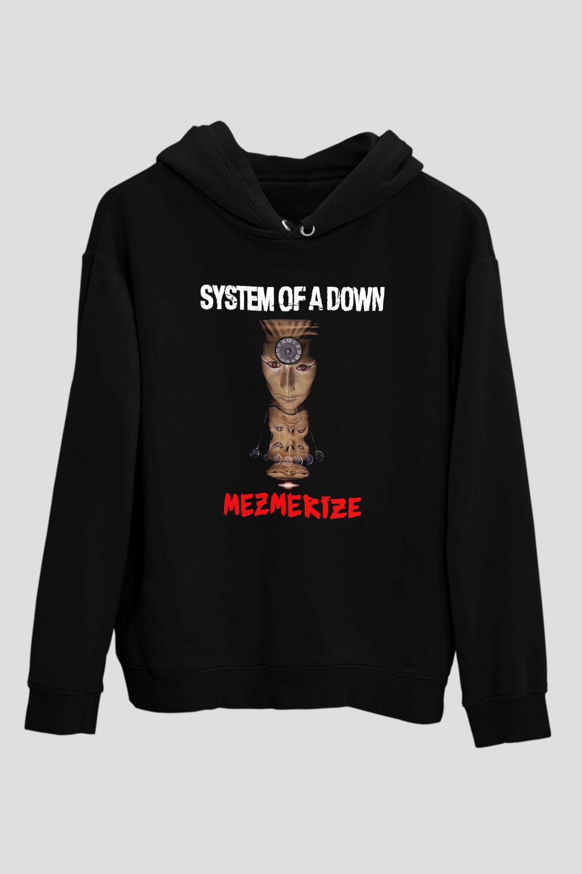 System of a Down Siyah Unisex Kapşonlu Sweatshirt