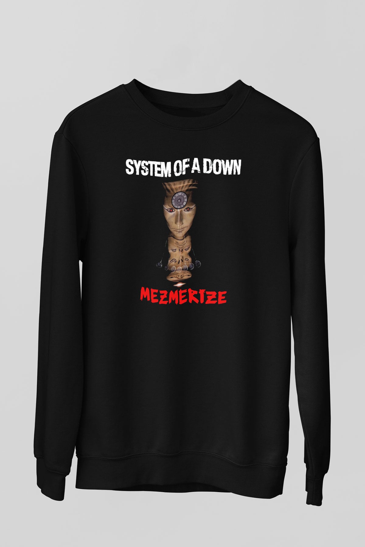 System of a Down Siyah Unisex Sweatshirt