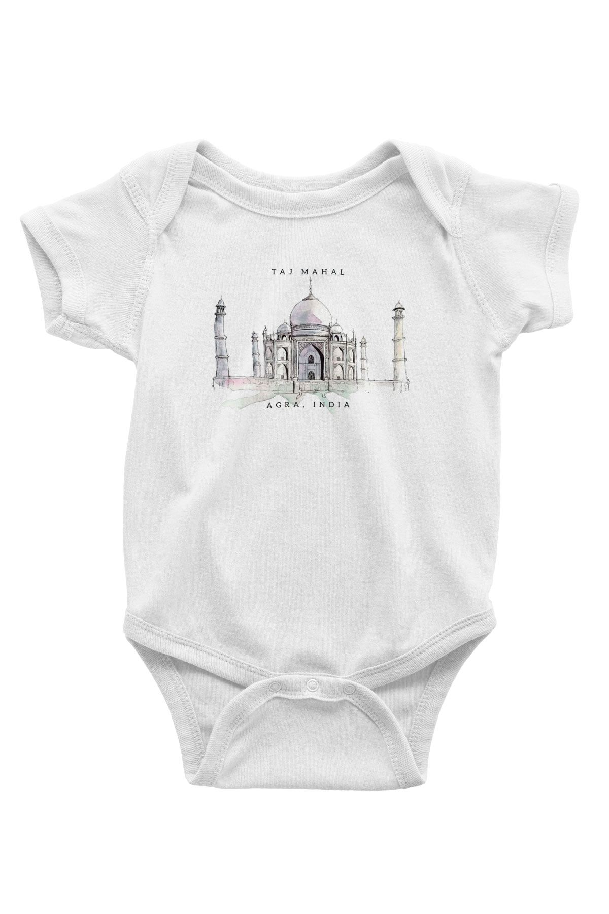 Tac Mahal Beyaz Bebek Body - Zıbın