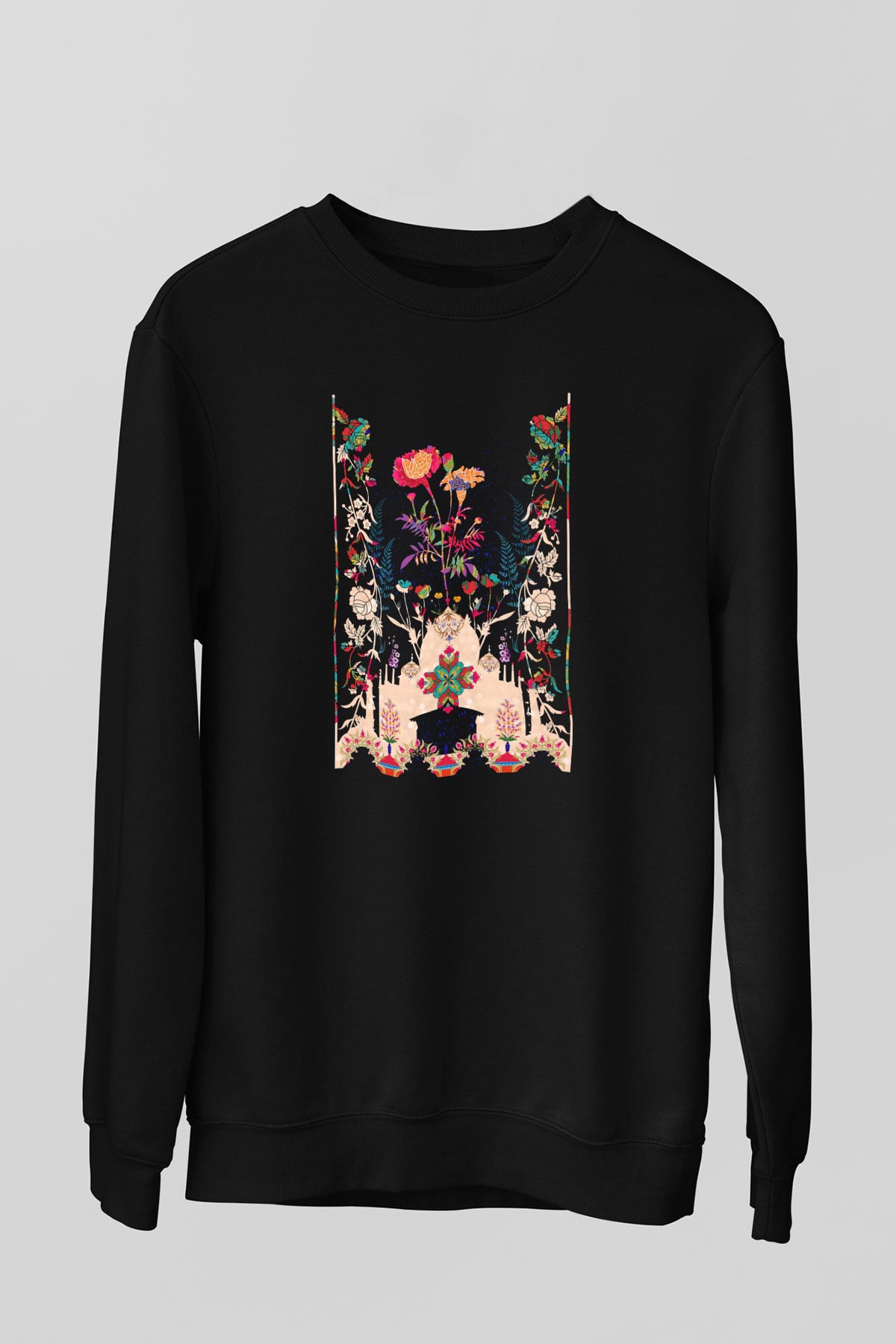 Tac Mahal Siyah Unisex Sweatshirt