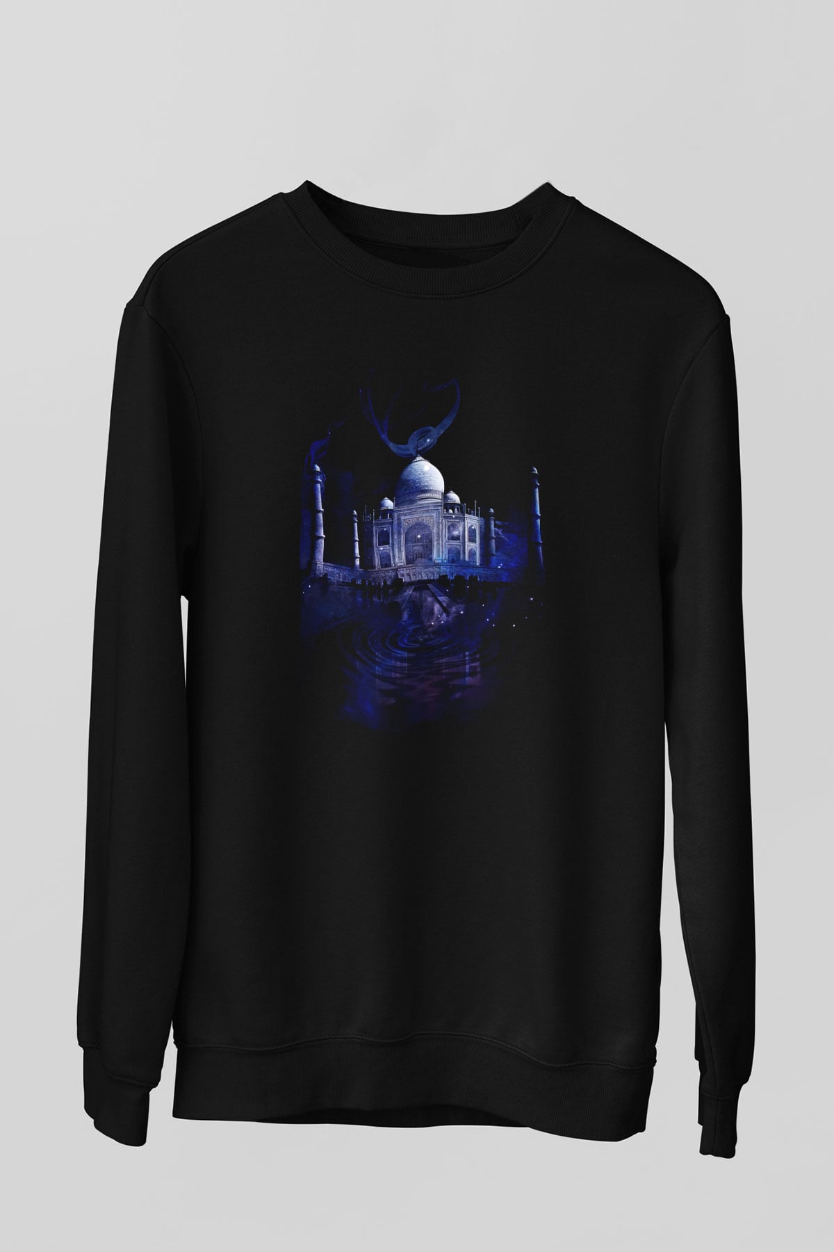 Tac Mahal Siyah Unisex Sweatshirt
