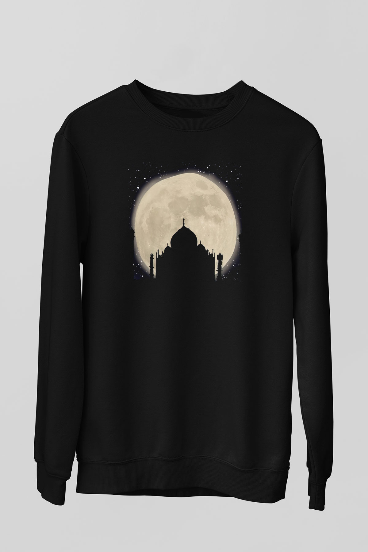 Tac Mahal Siyah Unisex Sweatshirt