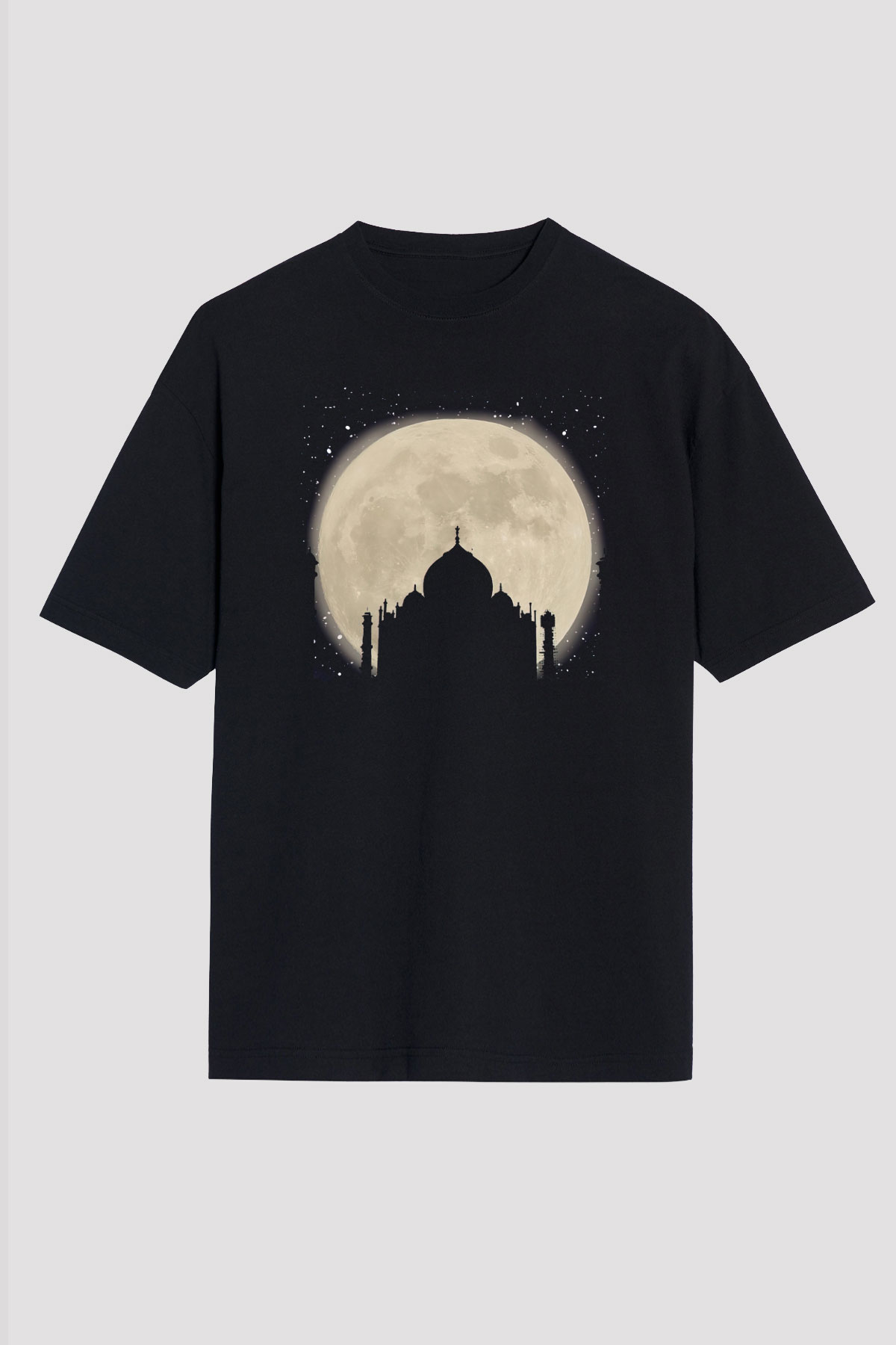 Tac Mahal Siyah Unisex Tişört T-Shirt - TişörtFabrikası