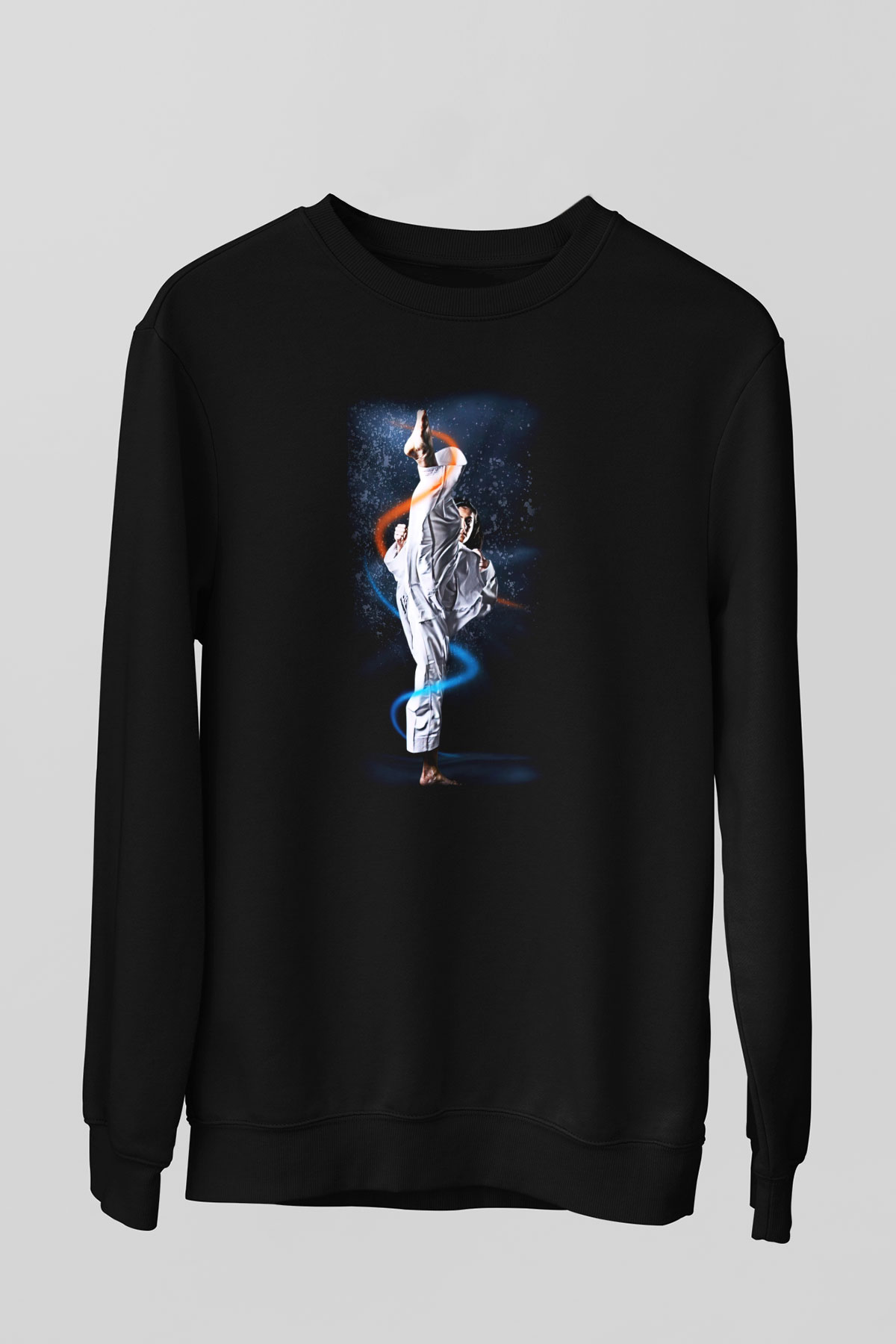 Taekwondo Siyah Unisex Sweatshirt