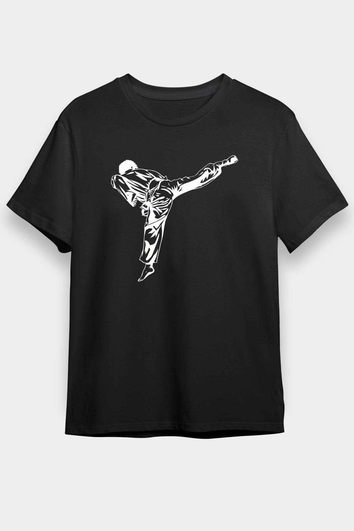 Taekwondo Siyah Unisex Tişört T-Shirt - TişörtFabrikası