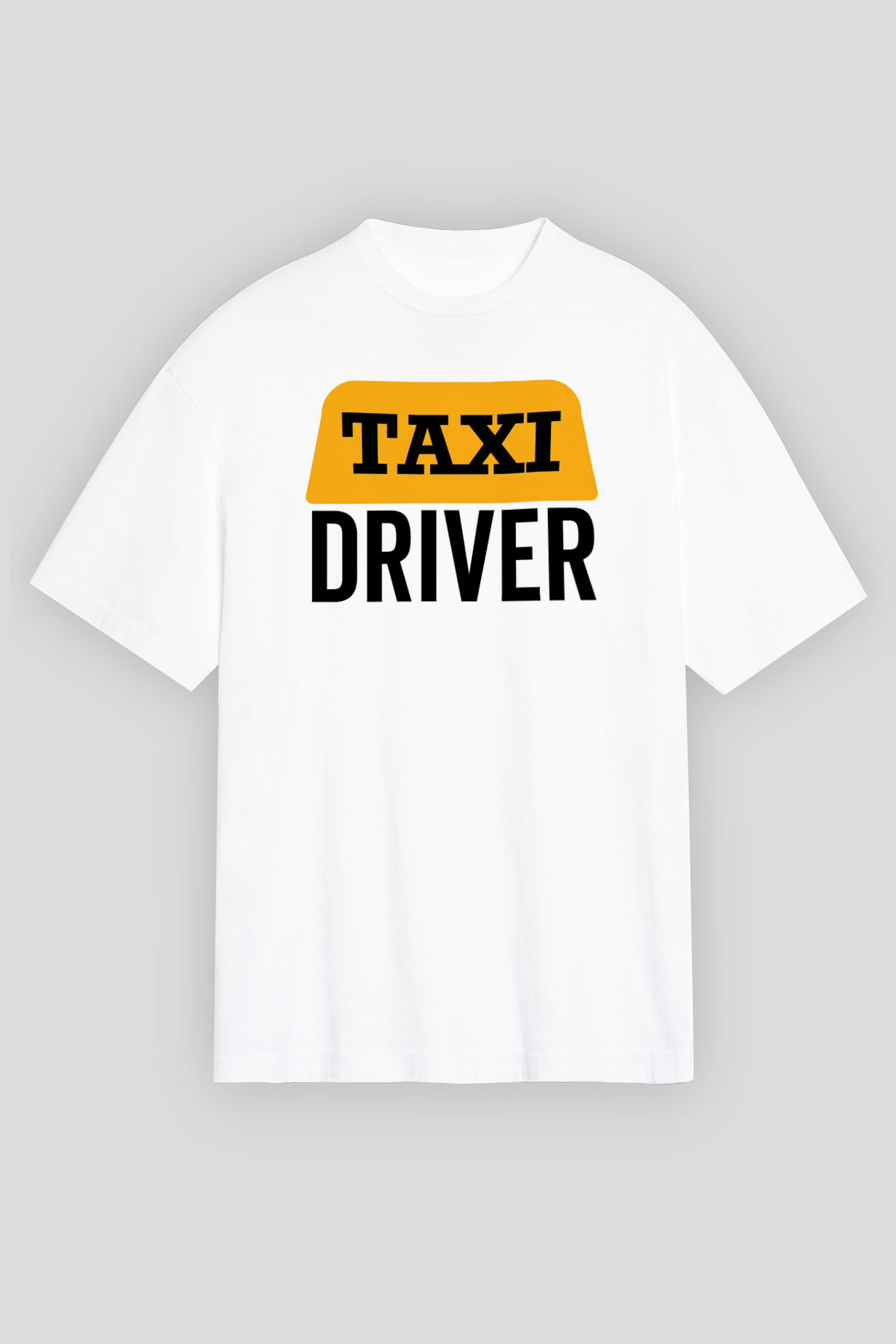 Taksici Beyaz Unisex Tişört T-Shirt - TişörtFabrikası