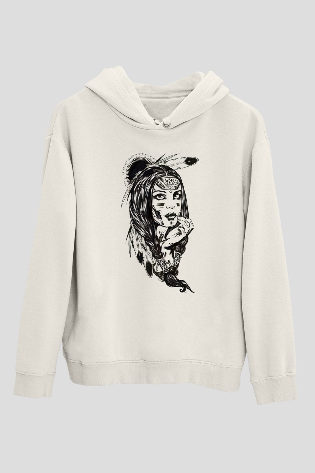 Tasarım Kapşonlu Sweatshirt TSR120