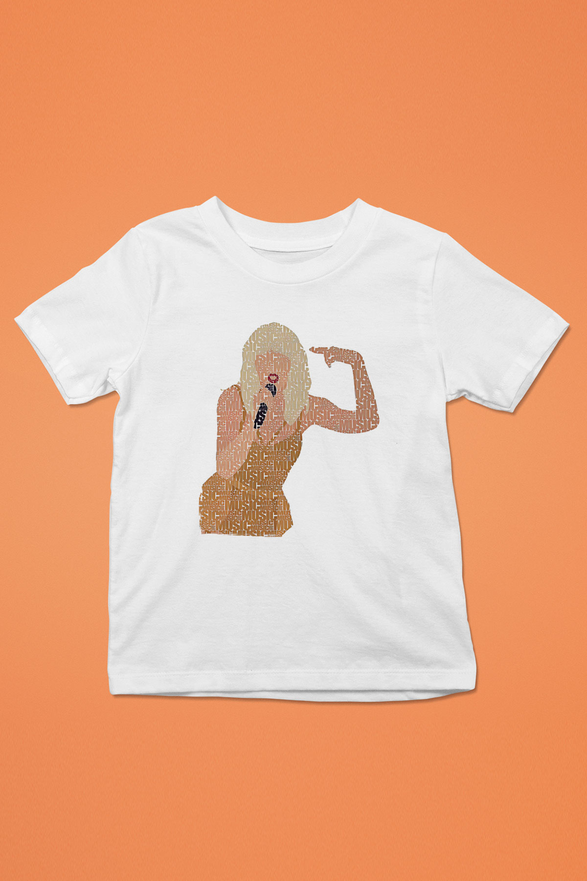 Taylor Swift Baskılı Beyaz Unisex Beyaz Çocuk Tişört - Tshirt
